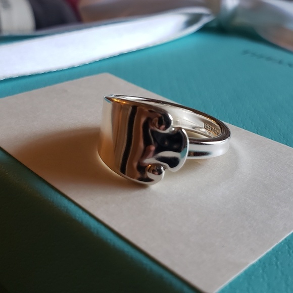 Antique 1911 Tiffany & Co. Flemish Spoon-ring #6 - Picture 3 of 6